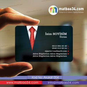 Avukat Şeffaf Kartvizit 04