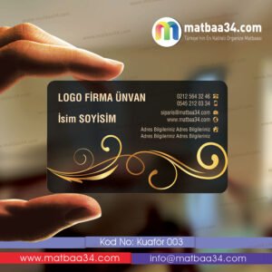 Bayan Kuaför Şeffaf Kartvizit 03