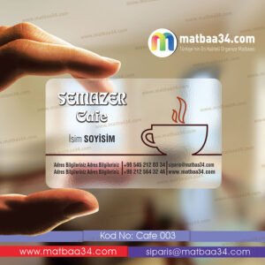 Cafe Şeffaf Kartvizit 03