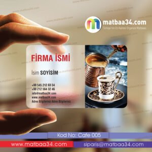 Cafe Şeffaf Kartvizit 05
