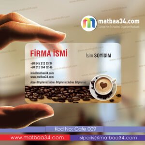 Cafe Şeffaf Kartvizit 09