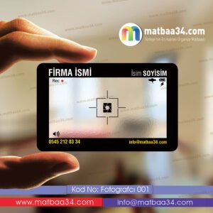 Fotoğrafçı Şeffaf Kartvizit 01