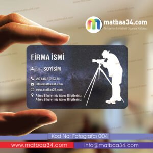 Fotoğrafçı Şeffaf Kartvizit 04