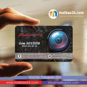 Fotoğrafçı Şeffaf Kartvizit 07