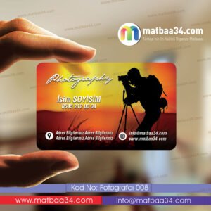 Fotoğrafçı Şeffaf Kartvizit 08