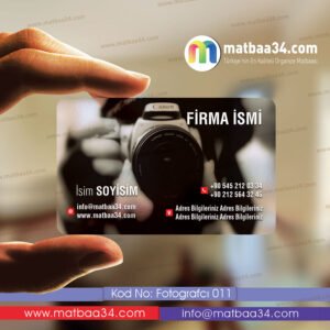Fotoğrafçı Şeffaf Kartvizit 11