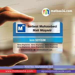 Mali Müşavir Şeffaf Kartvizit 07